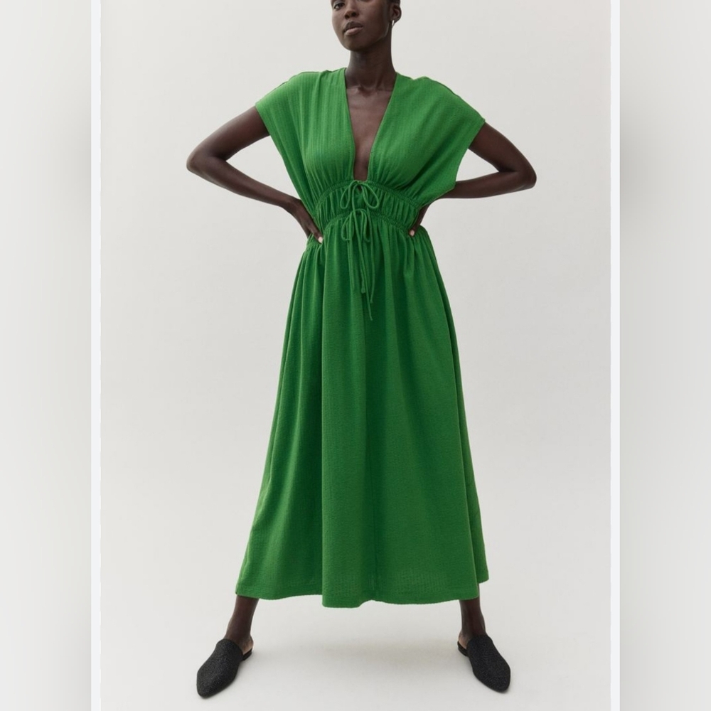 H&M tie-detail dress